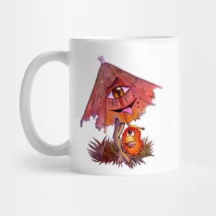 Kasa-obake and chochin-obake in the rain Mug